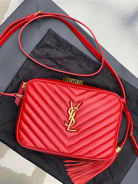 ysl blogger bag red|ysl bags red color.